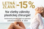 AKCIA UKONČENÁ: Veľká letná zľava v eveclinic  – 15 % na všetky zákroky plastickej chirurgie!